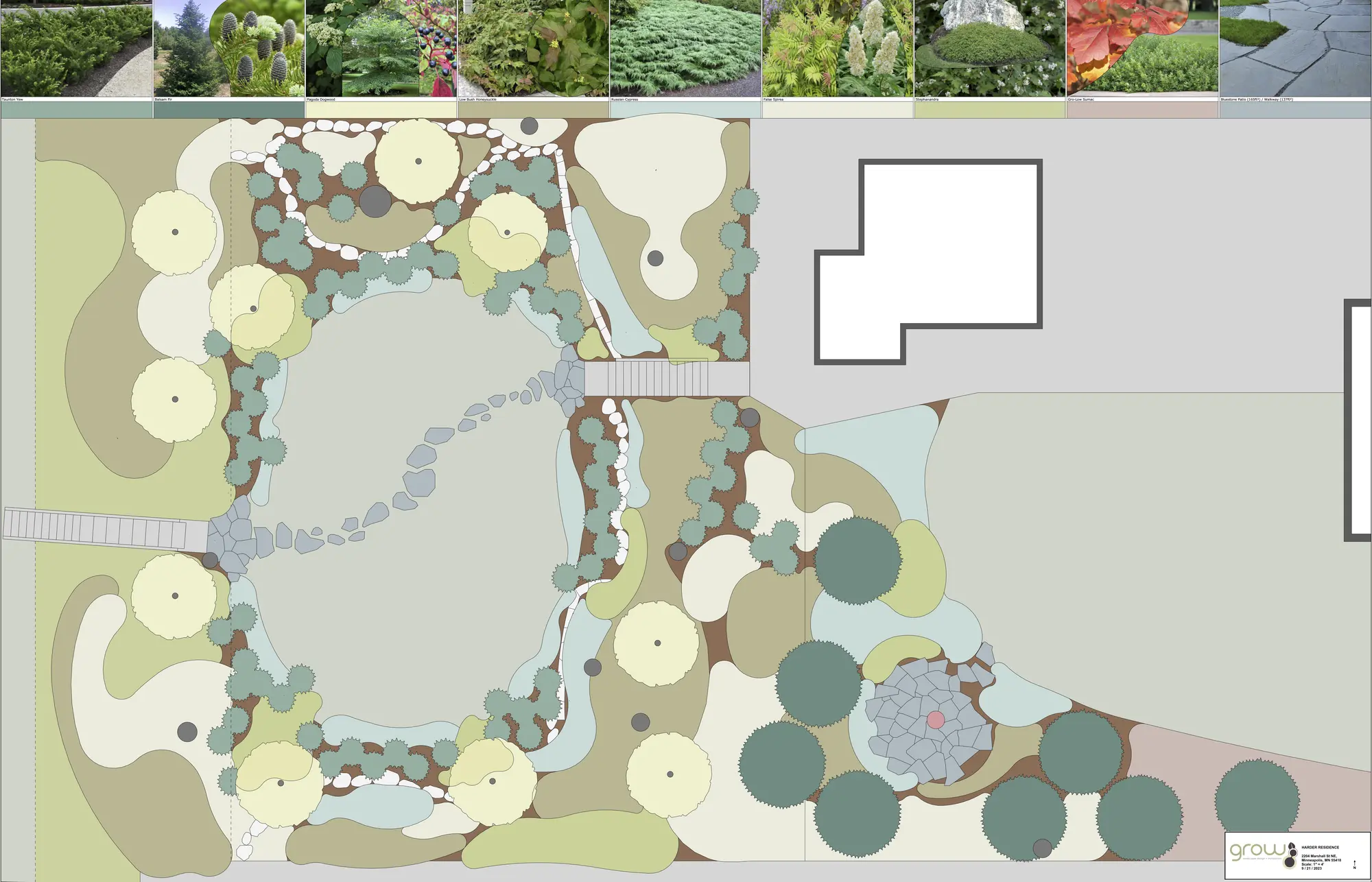 Ecological landscape design rendering by Ecology Landscape Design
