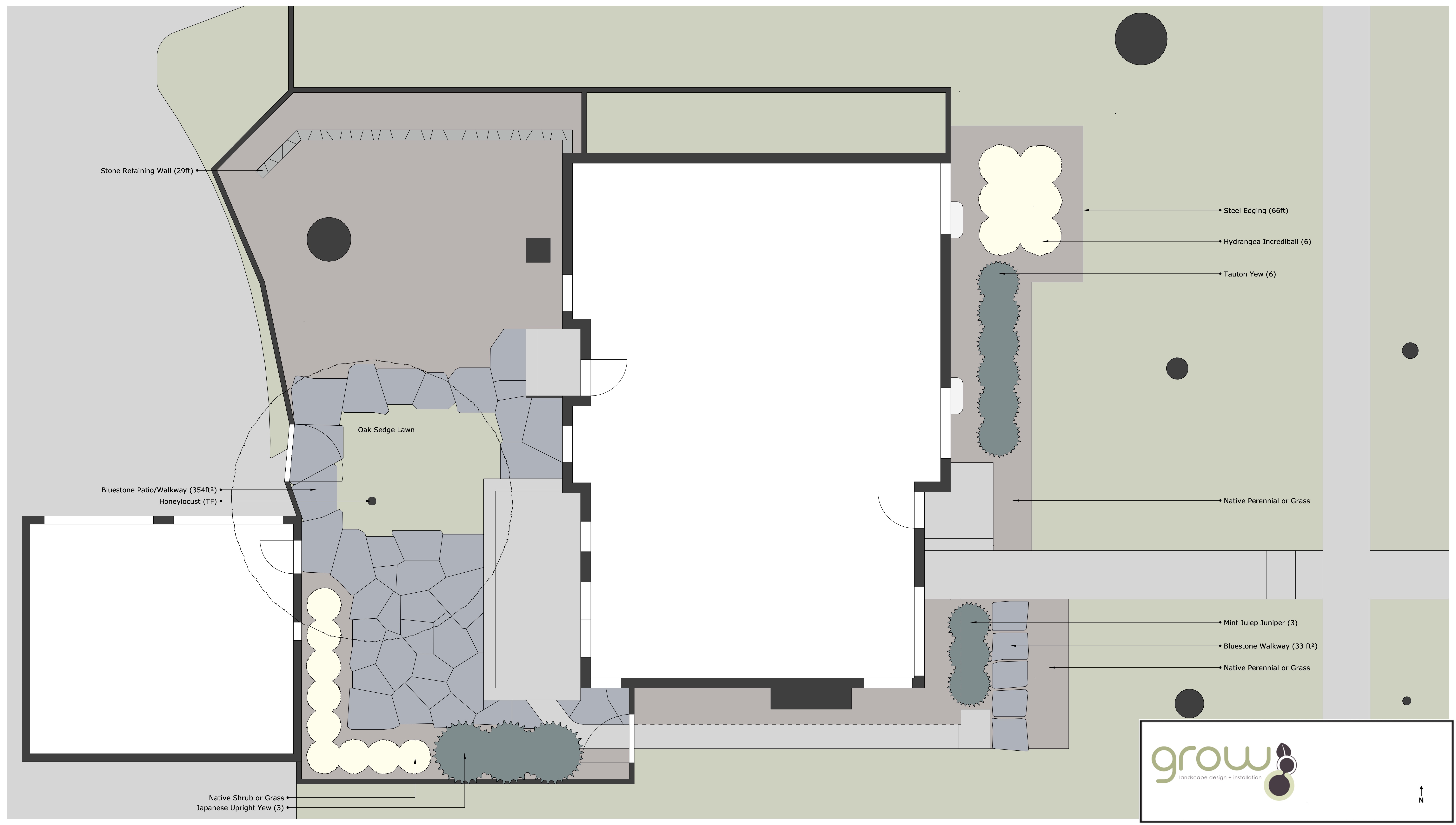 Ecological landscape design plan by Ecology Landscape Design